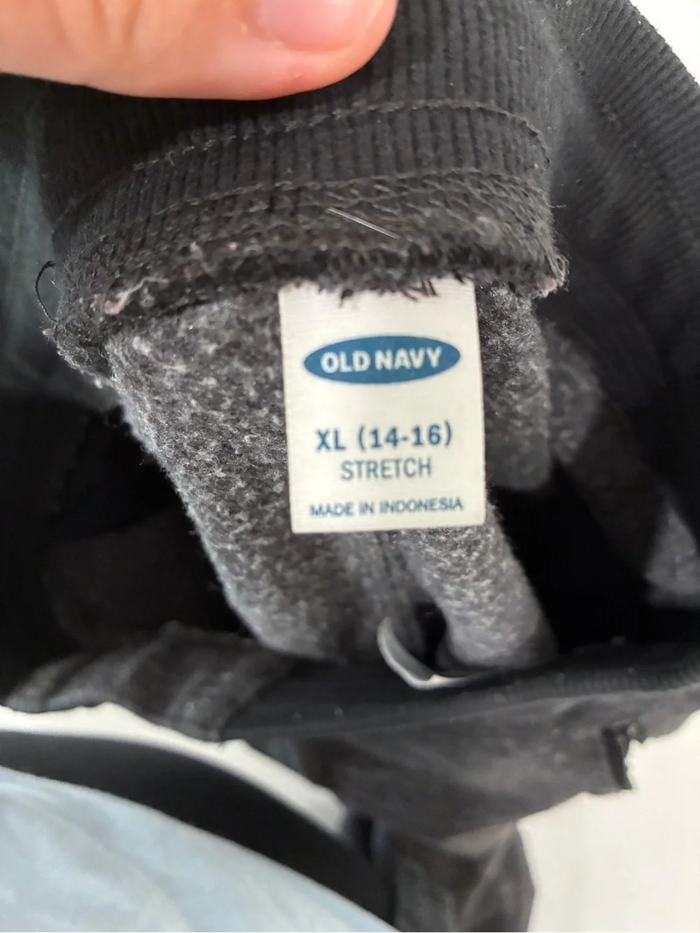 Old Navy Boys XL 14/16 Black Heather Elevated Fleece Zipper Pocket Shorts